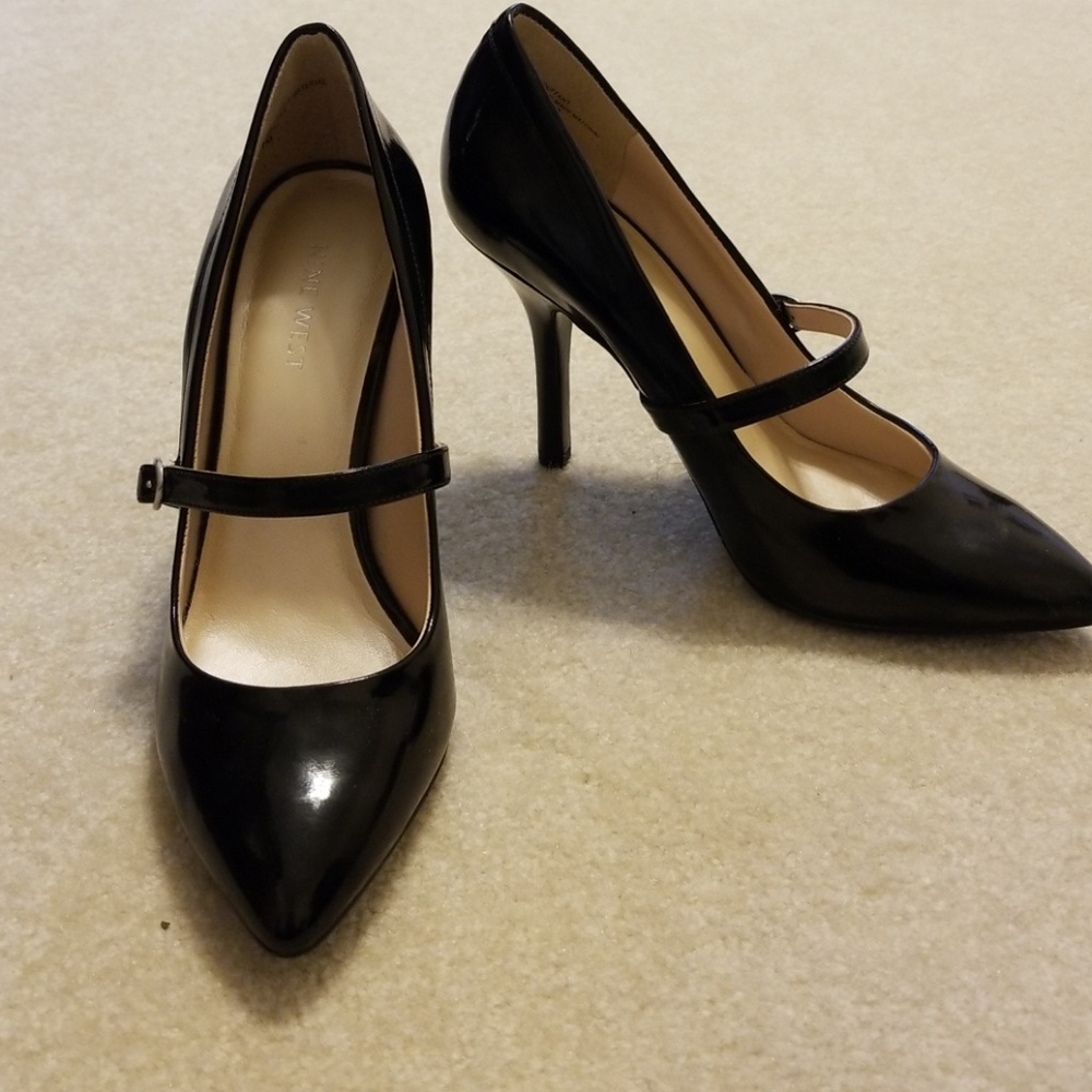 Black high heels Mary Janes